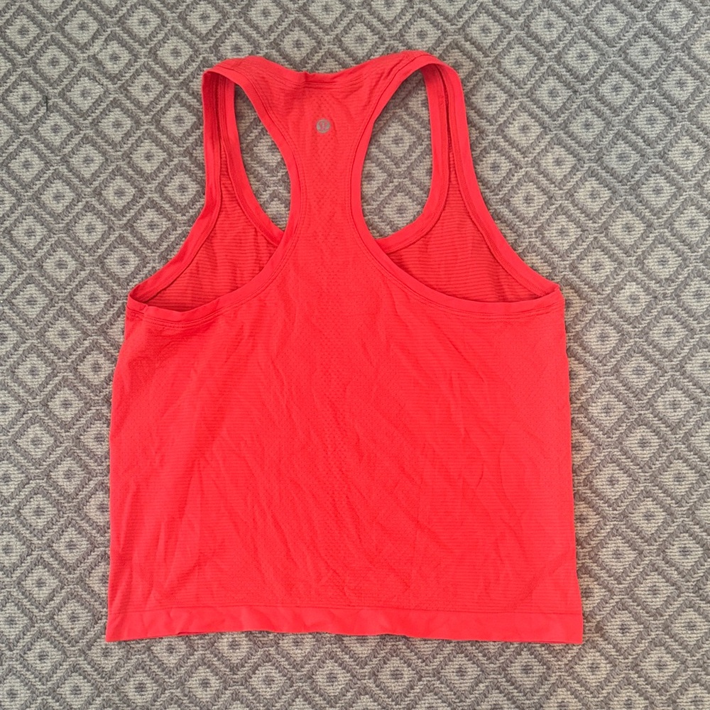 Lululemon Red Racerback Tank Top